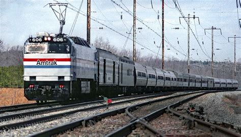 Amtrak E60 # 606 leads an afternoon westbound 17 car passe… | Flickr