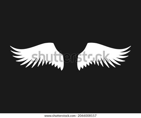 Wings Vector Illustration Bird Wing Silhouette Stock Vector (Royalty ...