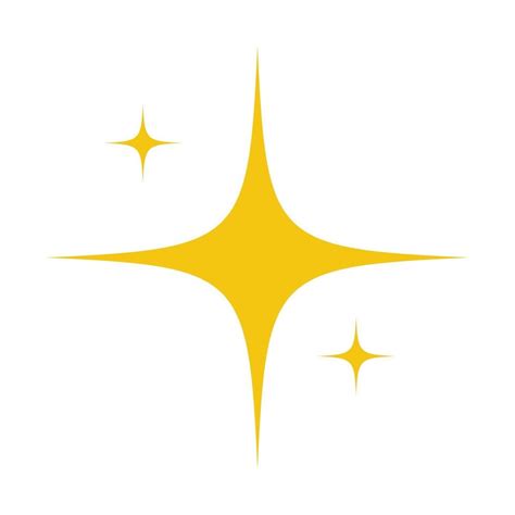 Yellow original bright stars sparkle icon. Glowing light effect star ...