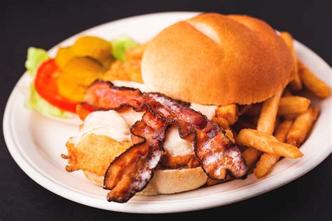 Chicken Sandwich w/ Bacon - Dinner Menu - Backstreet Grille & Tavern ...