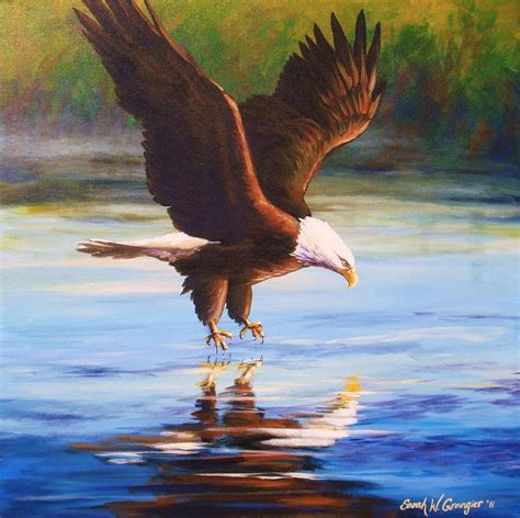 Bald Eagle Painting by Sarah Grangier - Pixels