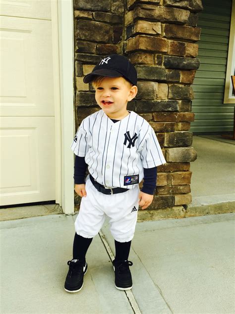 Cole David 2014: Halloween costume toddler baseball player, Yankees ...