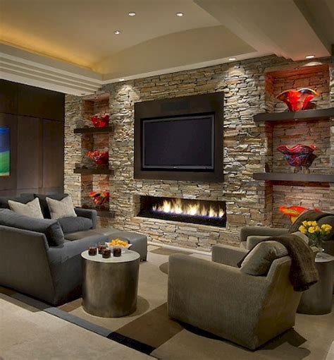 10+ Fireplace Stone Wall Ideas – DECOOMO