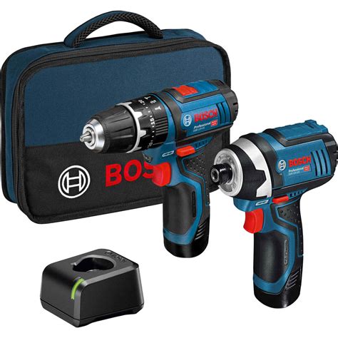 Bosch 12v Cordless Combi Drill And Impact Driver Power Tool Kits | Free ...