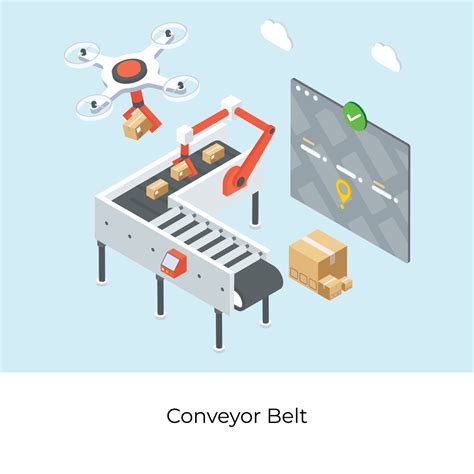 Conveyer Belt Concepts 5095155 Vector Art at Vecteezy