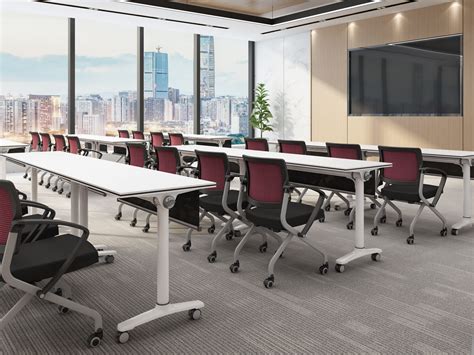 Training tables conference desk flipped top table - Lifan Office Furniture