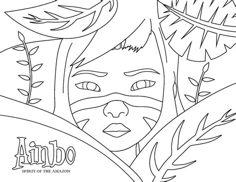 Print Ainbo Spirit of the Amazon coloring page - Download, Print or Color Online for Free