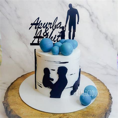 Father-son birthday cake - Decorated Cake by Realicious5 - CakesDecor