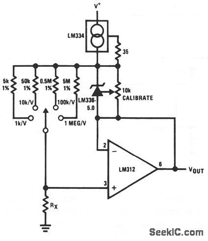 Ohmmeter: Analog Ohmmeter Circuit Diagram