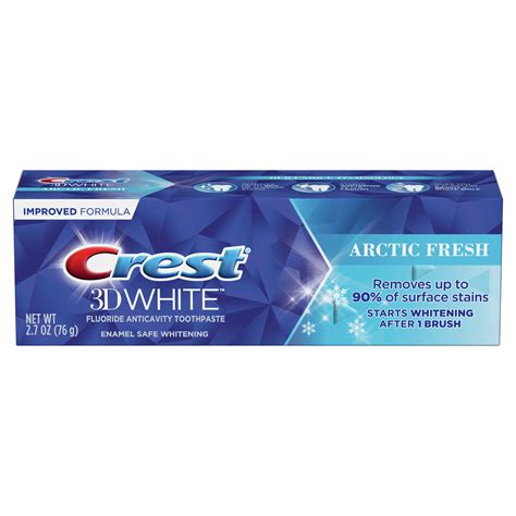 Crest 3D White Arctic Fresh Teeth Whitening Toothpaste, 2.7 oz ...