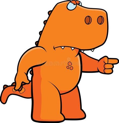 Angry Dinosaur stock vector. Illustration of blame, tyrannosaurus ...