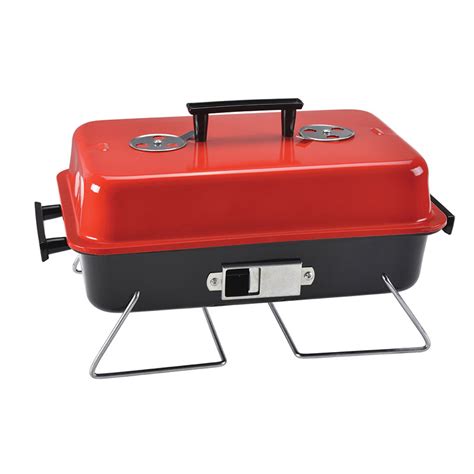 Portable Charcoal Grill with Lid Folding Household Barbecue Outdoor BBQ ...