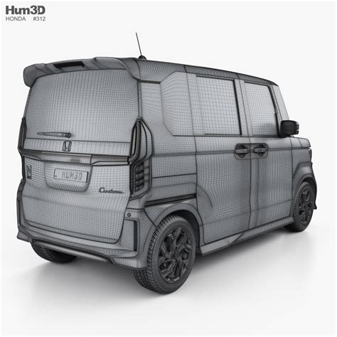 Honda N-Box Custom 2022 3D model - Vehicles on Hum3D