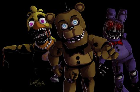 Withered Animaronics FNAF 2 by LadyFiszi on DeviantArt