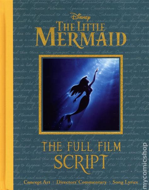 Disney The Little Mermaid The Full Film Script HC (2022 Canterbury Classics) comic books