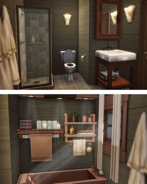 Bathroom interior 🛁 | Sims house, Sims 4 bedroom, Sims house design