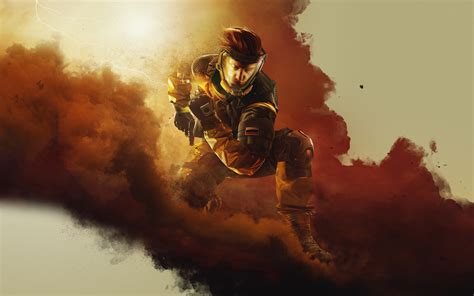 4K, video games, digital art, weapon, Tom Clancys Rainbow Six Siege ...