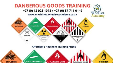 Dangerous Goods Training - HAZCHEM - Wheelset Academy