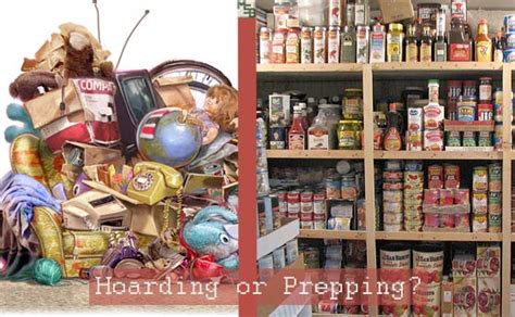 Hoarding versus Prepping