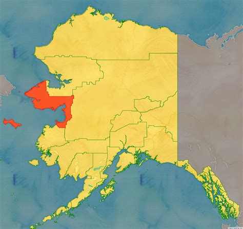 Map of Nome Census Area, Alaska