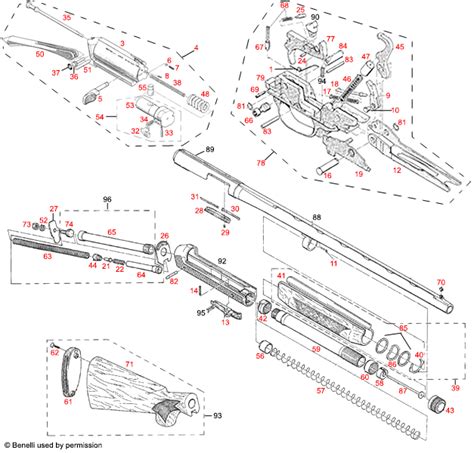 Benelli U.S.A.® Super Black Eagle Schematic - Brownells UK