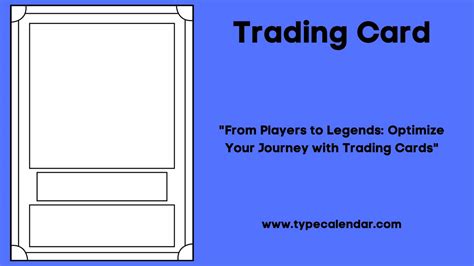 Free Printable Trading Card Templates [PDF, Word] Maker