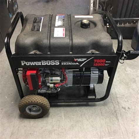 PowerBoss 7000 Watt Portable Generator w/ Honda Engine Honda powerboss ...