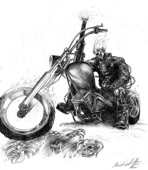 ghost rider by King-Kandie | Ghost rider tattoo, Ghost rider bike, Ghost rider drawing