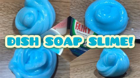 How To Make Dish Soap Slime with glue! Slime without shaving cream, borax, baking soda, detergent