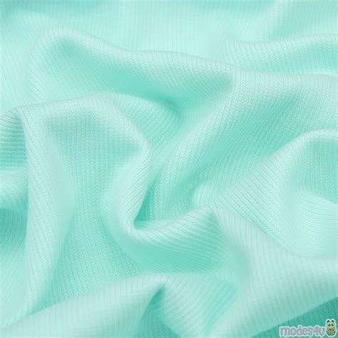 mint green ribbed knit fabric Fabric by Japanese Indie - modeS4u