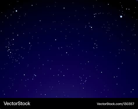 Night sky with star clouds Royalty Free Vector Image