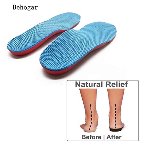 Behogar Orthotic Arch Support Flatfoot Correction Relief Flat Foot Pain ...