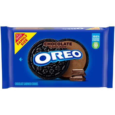 OREO Chocolate Flavored Creme Chocolate Sandwich Cookies, Family Size ...