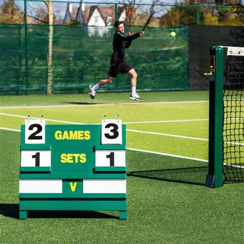 Wooden Tennis Scoreboard [Freestanding] | Vermont Sports