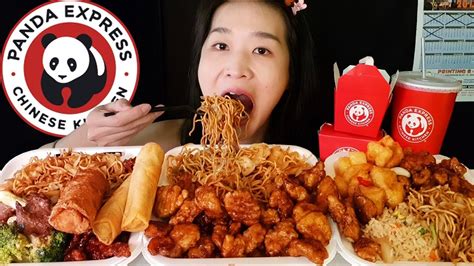 HUGE PANDA EXPRESS FEAST!! Orange Chicken, Chow Mein, Beef - Chinese Food Mukbang Asmr Eating ...