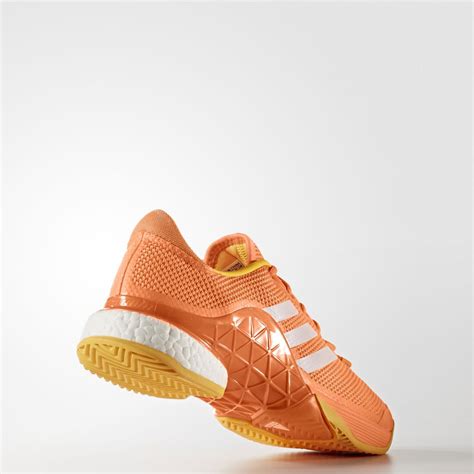 Adidas Barricade 2017 Boost Mens Orange Tennis Court Sports Shoes ...