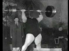 Paul Anderson 1955 weightlifting competition in Moscow.