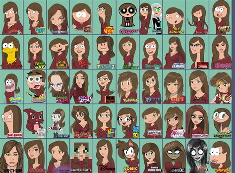 50 different cartoon styles by SamSkinnerKC on DeviantArt