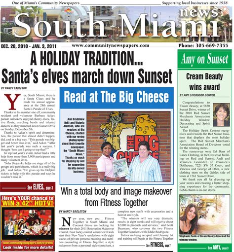 South Miami News 12.28.2010 by Community Newspapers - Issuu