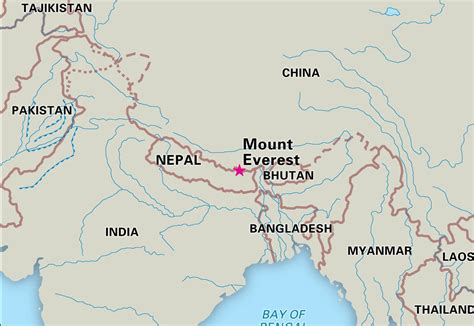 Mount Everest Travel Map