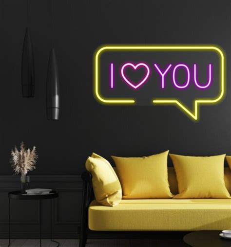 I Love You Neon Sign Custom Neon Sign Wedding Neon Sign - Etsy