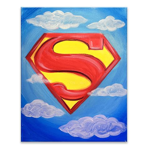 Online Painting Class - "Super Hero" (Virtual Paint at Home Event)