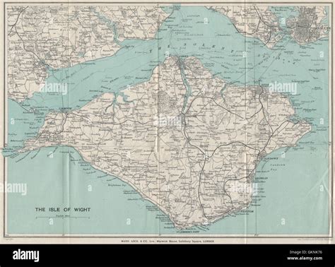 Isle of wight railway map hi-res stock photography and images - Alamy