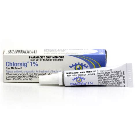 Chlorsig Eye Ointment 1% 4g RD - SSS Australia - SSS Australia Medical Supplies, Equipment ...