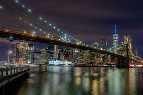 Walking The Brooklyn Bridge At Sunset + Night