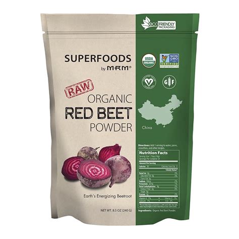 Raw Organic Red Beet Powder 240g - MRM Nutrition - FitCookie