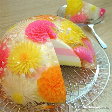 Colorful Gelatin Art Cake - Video | Jelly cake, Jelly flower, Cake art