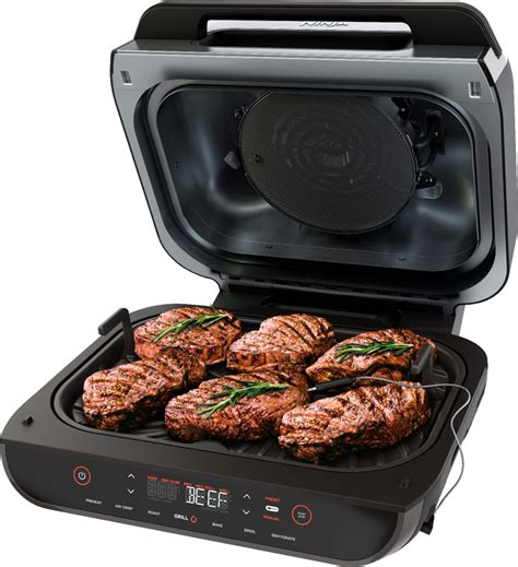 Ninja Ninja® Foodi™ Smart XL 6-in-1 Indoor Grill with 4-qt Air Fryer, Roast, Bake, Broil ...