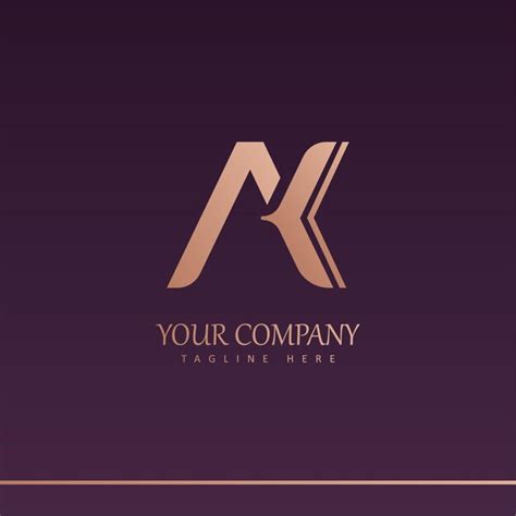 Premium Vector | Ak logo design