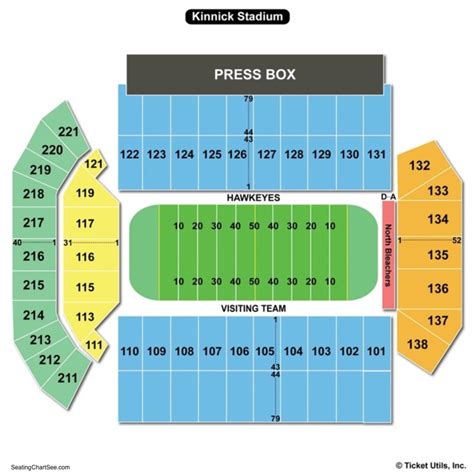 Kinnick Stadium Seating Chart With Seat Numbers - Stadium Seating Chart